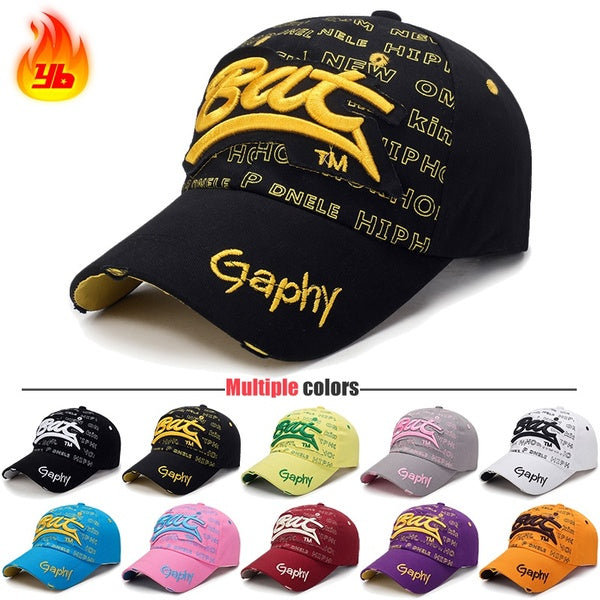 Men and Women New Classic Fashion Outdoor Sport Baseball Cap Casual Cotton Snapback Hats, Sunscreen Breathable Patch Embroidery Adjustable Design Sty