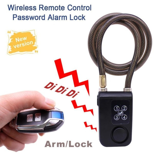 Alarme de verrouillage pour vélo et moto, télécommande sans fil, étanche, 110db, pour Scooter, anti-cambriolage, Vibration, câble d'alarme, nouveauté