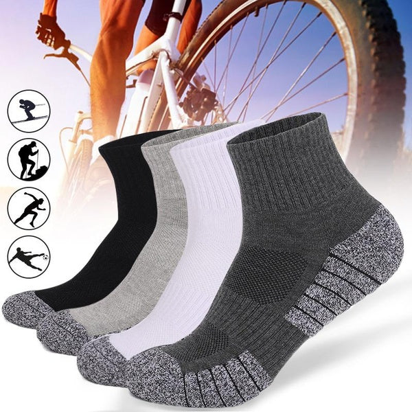 1-2-3 Pairs Ankle Socks Running Socks for Men Women Sports Socks Arch Support Autumn Winter Warm Breathable Socks Athletic Socks for Sports, Hiking,
