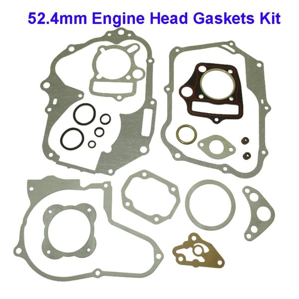 FishMotor 110cc Engine Head Gaskets Kit 52.4mm For Pit Dirt Bike ATV Quads Motor