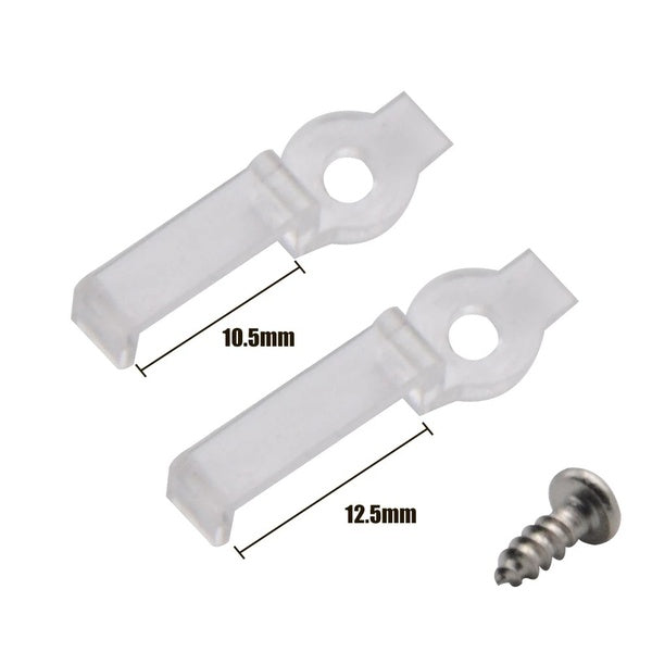 30pcs Clips de montage de fixation avec vis pour 220V 5050 3528 IP67 IP68 LED Tube Tape Light RGB LED Strip
