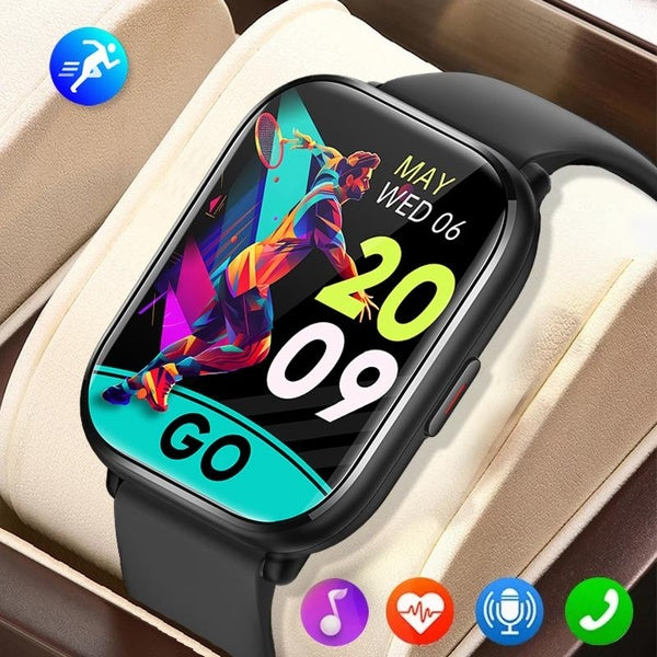 Montre intelligente hommes 1.85 "grand écran HD Bluetooth appel IP67 étanche Sport de plein air Smartwatch pour téléphone Huawei Xiaomi IOS