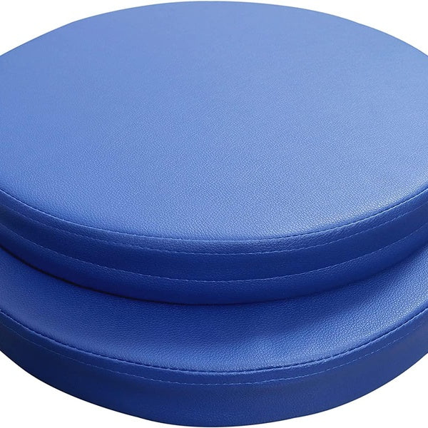 2 x Water Resistant Round Leather Cushion Seat Chair Pads Outdoor Garden Patio 16"x2"( 40cm x 5cm)