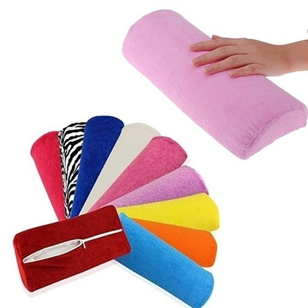 Fahion Soft Cushion Rest Half Column Nail Art Design Manicure Hand Pillow Holder