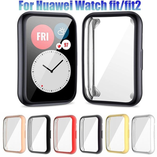 TPU Case for Huawei Fit2 Watch for Huawei Watch Fit - Fit 2 Plated Cover Smartwatch Accessories Bumper All-Around Screen Protector Matron Inn