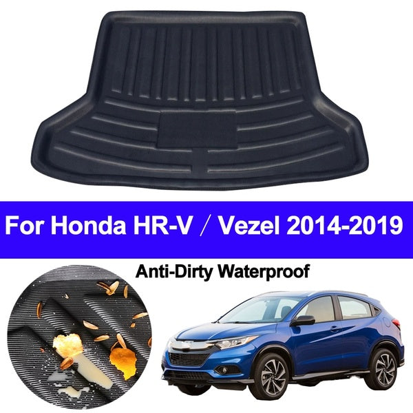 Car Rear Boot Cargo Liner Trunk Floor Mats Luggage Tray For Honda HR-V Vezel 2014 2015 2016 2017 2018 2019