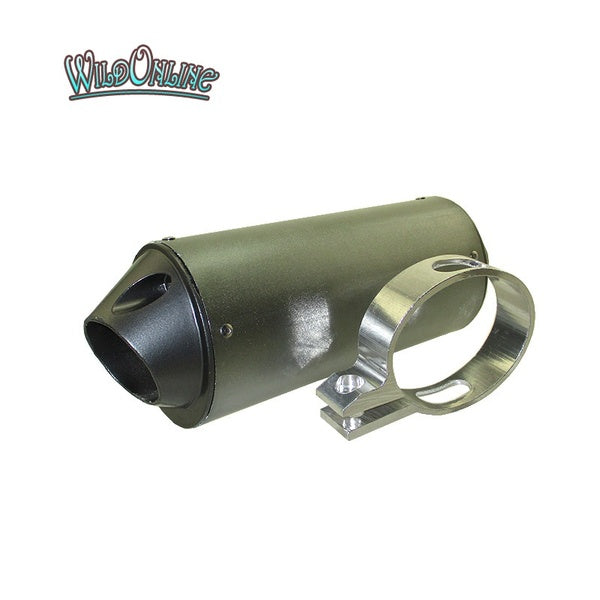 WildOnline Silencieux d'échappement en alliage 38 mm avec pince pour 125 cc 140 cc 150 cc 160 cc CRF50 Pit Dirt Bike