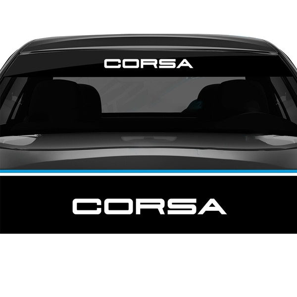 for Vauxhall Corsa Universal Windscreen Sunstrip Sun Strip Window Sticker Decal