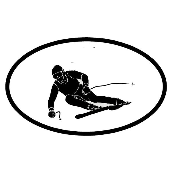 Funny Sport Ski Vinyl Car Stickers Window Decals Accessories Removable Waterproof
