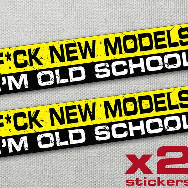 OLD SCHOOL Funny Bumper Sticker Vinyl Decal JDM Car Truck Van Bike Offroad
