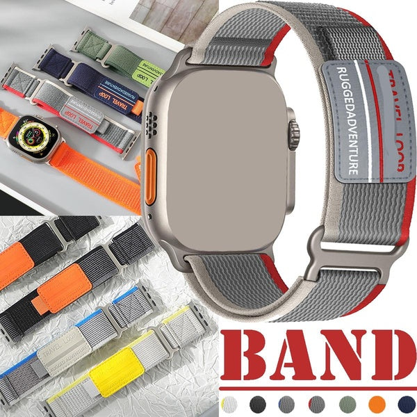 Nylon Strap for Smart Watch Ultra-Ultra 2 49mm 9 8 7 45mm 41mm Sport Accessories Belt Bracelet Band for Smartwatch Series SE 6 5 4 3 2 1 44mm 40mm 42