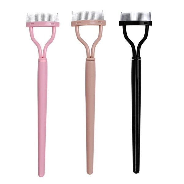 1pc Metal Teeth Eyelash Comb - Eyebrow and Eye Lash Brush for Girls and Women - Perfect for Mascara Application and Separation