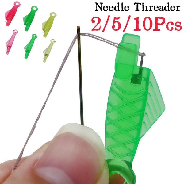 Needle Threader Small Fish Needle Threader Plastic Thread Threader Needle Threader Sewing Machine Needle Threader Needle Threading Gadget