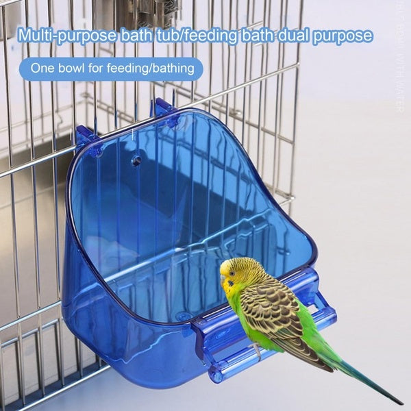 Hanging Parrot Bathtub Shower Box Pool Toys Bird Cage Accessories For Cockatiel Parrots Small Birds Budgies Pet Supplies