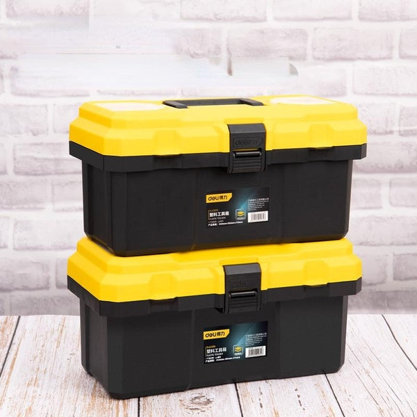 12.5-15 Inch Double Layer Tool Box Storage Multifunction Workers Portable Organizers Case with Handle Household Parts Storage