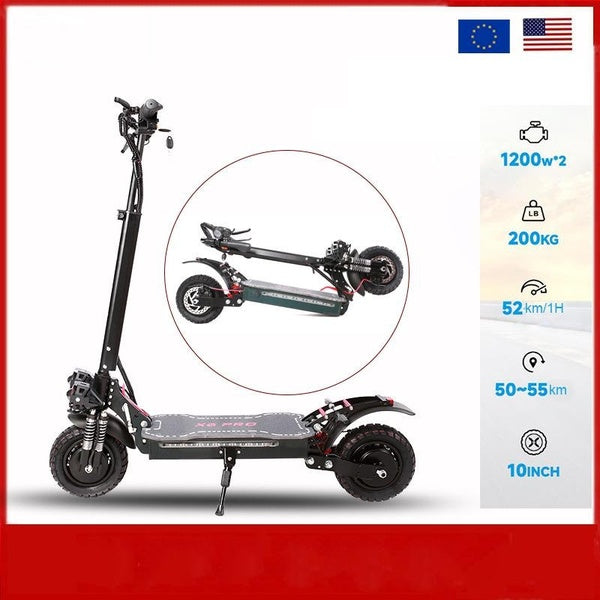 Electric Scooter Off-road Scooter Adult Dual Shock Absorber Scooter