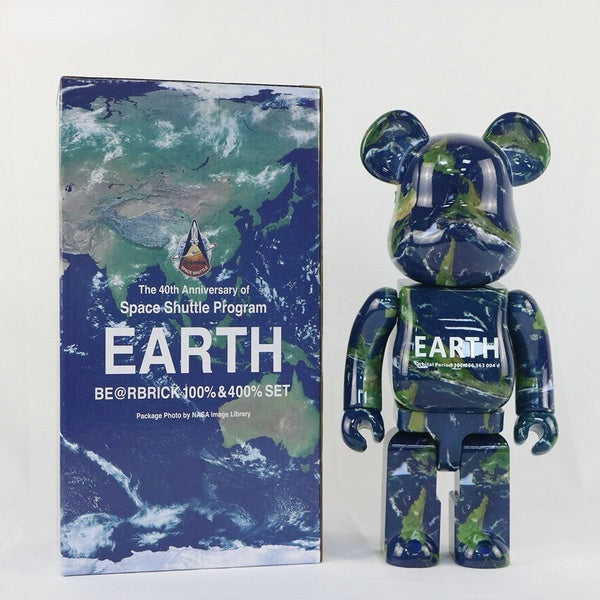 Earth Bea@brick400 11inch ABS Action Figure Trendy Play Planet Collection Model Toy Birthday Christmas Gift with Box