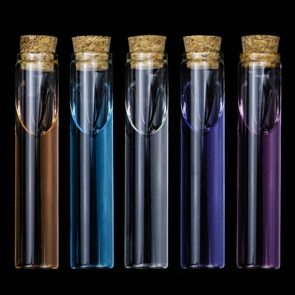 10pcs Tubes à essai en verre transparent Tube à essai en verre dur avec liège meilleur 12x100mm 15x100mm 18x100mm 20x100mm 25x100mm 30x100mm 35x100mm