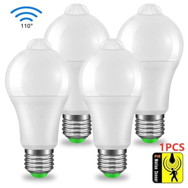 1pcs LED PIR Motion Sensor Bulb E27 12W 18W AC 220V 110V Dusk to Dawn Light Bulbs Security Night Light Lamp