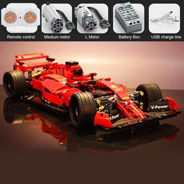 New 1100pcs Moc Super Sport Racing Remote Control Car Model Building Block Brick Educational Assembly Toy Children Boy Gift