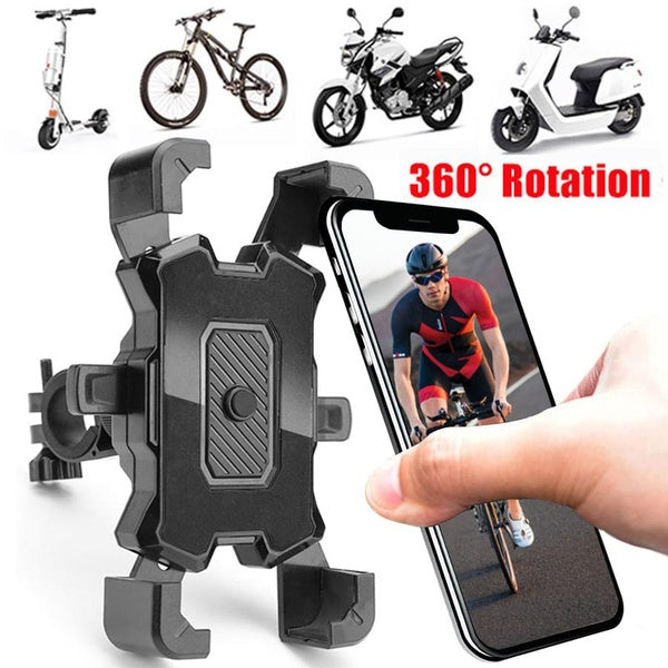 Support de téléphone de moto, support de téléphone de vélo, support de vélo réglable pour téléphone portable, guidon de vélo, scooter, clip de bercea