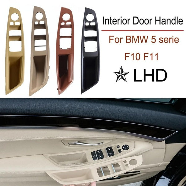 1pc conduite à gauche LHD pour BMW série 5 F10 F11 voiture intérieur poignée de porte intérieure panneau tirer revêtement d'habillage