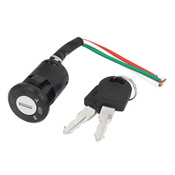 Vélo électrique Vélo Scooters 3 fils Arrêt-Marche-Lampe Interrupteur d'allumage Verrouillage avec 2 clés