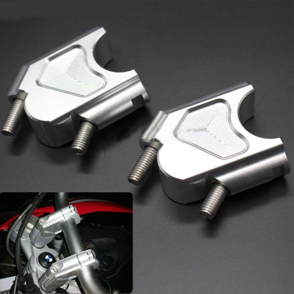 For BMW F800GS - F800R- F800GT Silver Motorcycle Accessories Handle Bar Clamp Raised Extend Handlebar Mount Riser