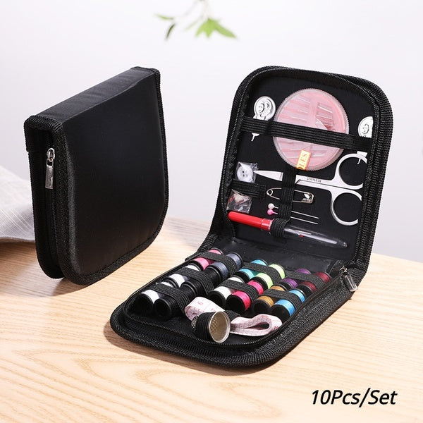 10 Pcs - Set Portable Sewing Bag Household Sewing Tools Sewing Box Travel Sewing Bag