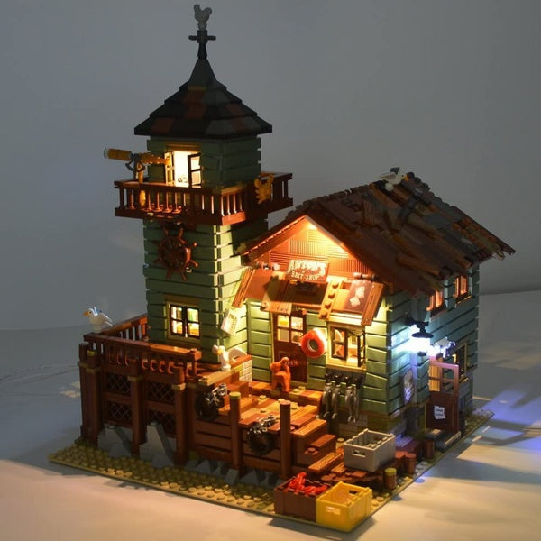 USB Light Kit for LEGO Old Fishing Store 21310 Brick Building Set Blocks Model (NOT LEGO MODEL)