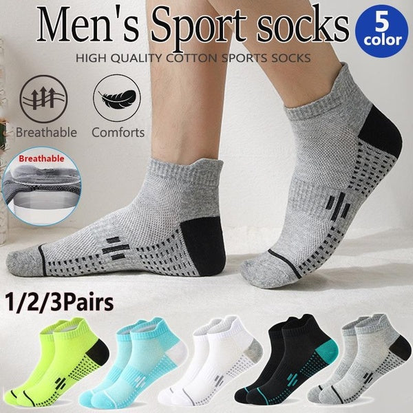 1-2-3Pairs Women's Soft Compression Ankle Sports Socks, Breathable Outdoor Running Casual Sport Socks
