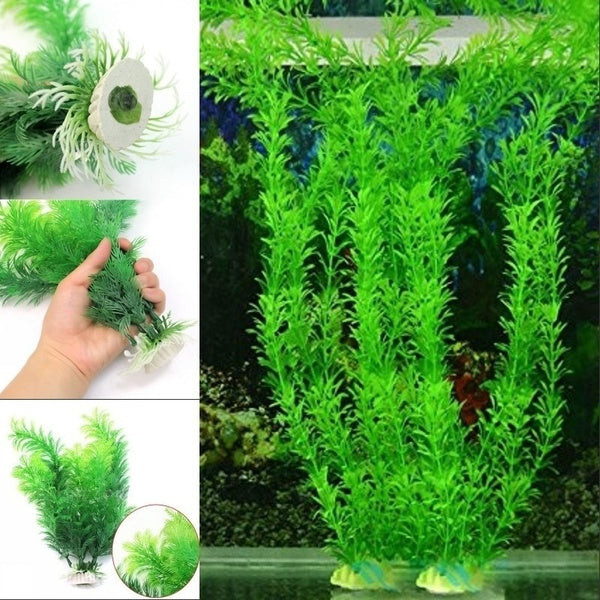 2 Style 30 cm Sous-Marine Artificielle Plante Aquatique Fish Tank Décor Aquarium Paysage Décoration Vert Eau Herbe
