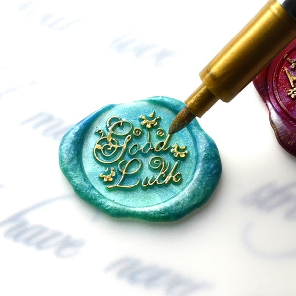 Gold And Silver Metallic Art Marker brush Pen Craftwork pen For DIY Painting Pens Signature Greeting card Craftwork Wax Seal Pen