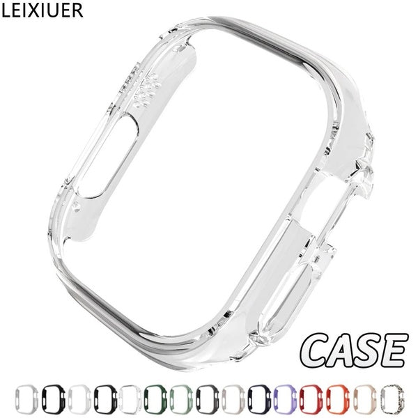 LEIXIUER PC Case without Film for Apple Watch Ultra 2-Ultra 49mm for Iwatch Ultra 2 Screen Protector Protective Cover Full Bumper Accessories ( 1 PCS Matron Inn
