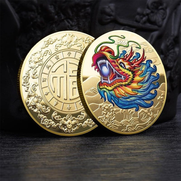 New dragon Commemorative Coin Metal Craft Decoration Coin Collection Gift