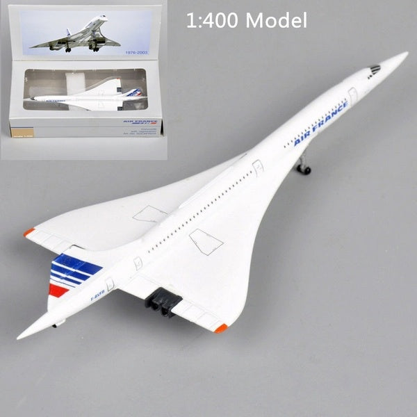 1-400 Concorde Air France Airplane Model 1976-2003 Airliner Alloy Diecast Kids Collection Air Plane Model Toys Gift Christmas gift
