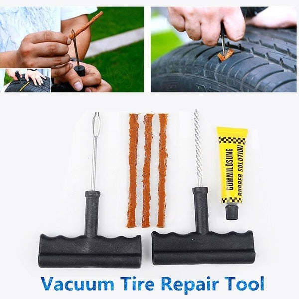 6Pcs-12Pcs set Motorcycle-Car Tubeless Tyre Puncture Repair Kit Tool Tire Plug Auto 3 Strip