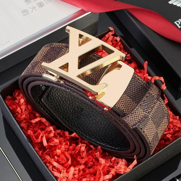 New men's belt high-grade atmosphere automatic buckle youth leisure everything business leisure party daily commute party simple luxury, gifts for da