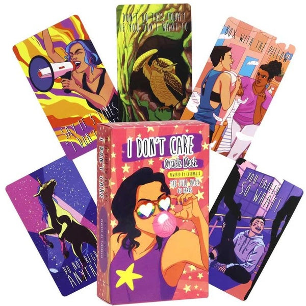 I DON'T CARE Oracle 82 Pcs Deck Card Games No Manual