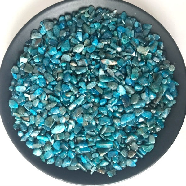 100g - pack Bleu Apatite Pierre Naturelle Gravier Fish Tank Rock Plantation DIY Artisanat