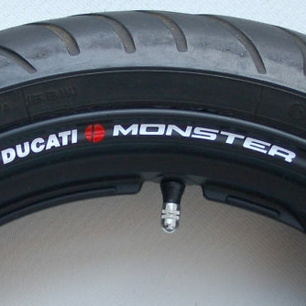 8 x DUCATI MONSTER Wheel Rim Stickers Decals - Colours - m796 900 1000 m's st4