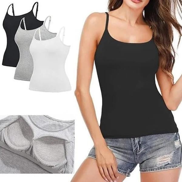 Soutien-gorge rembourré pour femmes, débardeur, haut rigide, Camisole avec soutien-gorge intégré, vêtements de Fitness