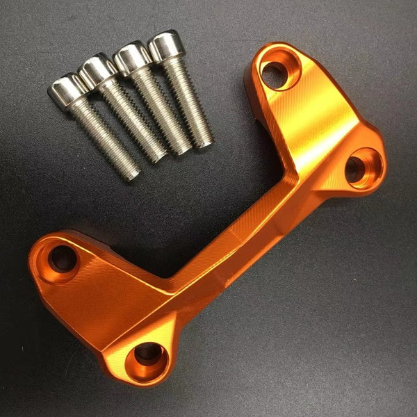 For KTM DUKE 200 125 390 Motorcycle Accessories CNC Handlebar Risers Top Cover Clamp Dirt Bike DUKE200 DUKE390 DUKE125 LOGO DUKE