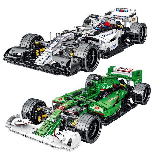 New 1100Pcs Formula Racing Car Model Building Block Brick Educational Assembly Toy Children Gift