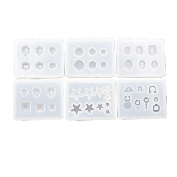 6pieces-set tiny beads Silicone Mold earrings beads charms silicone Mold epoxy Resin Silicone Mould handmade tool