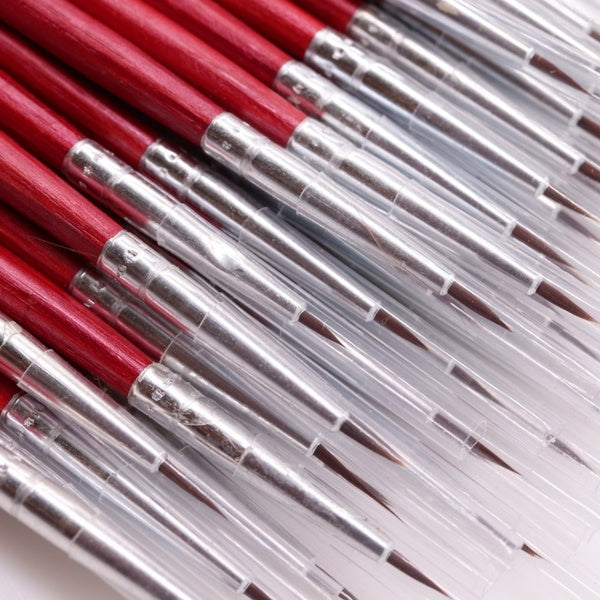 10 pièces-ensemble Fine ligne de crochet fin stylo en Nylon pinceau dessin Art #0 #00 #000 aquarelle Art fournitures peinture