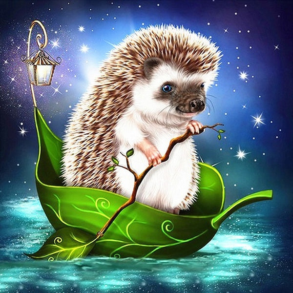 DIY 5D Diamond Painting Animal Hedgehog Full Drill with Number Kits Home and Kitchen Fashion Crystal Rhinestone Cross Stitch Embroidery Paintings Can