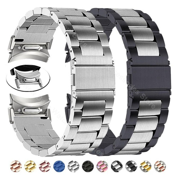 Bracelet en acier inoxydable à ajustement rapide, pour samsung Galaxy Watch 6 4 5 pro 40 44mm 45mm 42 46mm, bracelet sans écart pour watch6 classic 4