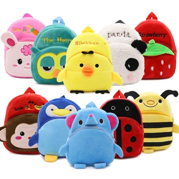 2022 Baby Girls Backpack Kids Cute Plush Backpacks Children School Bags 3D Cartoon Animal Book Bag for Boy Girl Mini Toddler 0-4Y