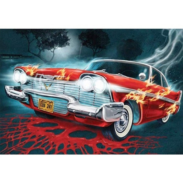 DIY 5D Diamond Painting Car by Number Kits Painting Cross Stitch Full Drill Crystal Rhinestone Embroidery Pictures Arts Craft for Home Wall Decor Gif